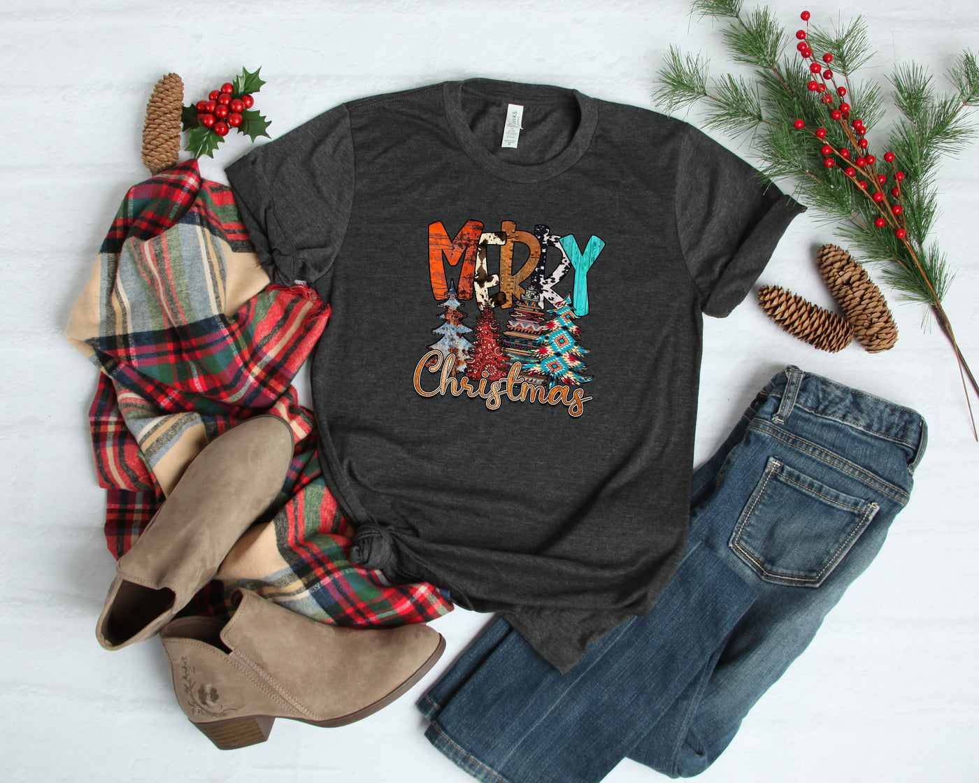 Western Merry Christmas Shirt, Christmas Shirts