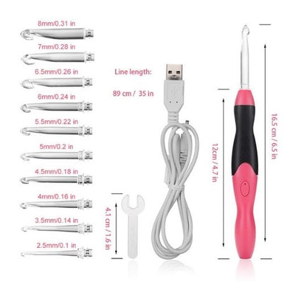 LED Crochet Hook Set