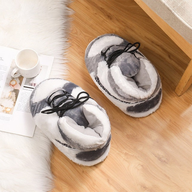 Winter Spoof Warm Home Cotton Slippers