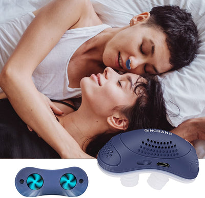 Micro-CPAP Anti Snoring Electronic Device