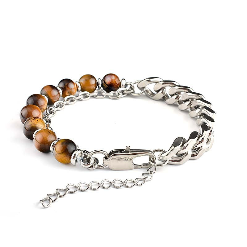 European Natural Tiger Eye Bracelet