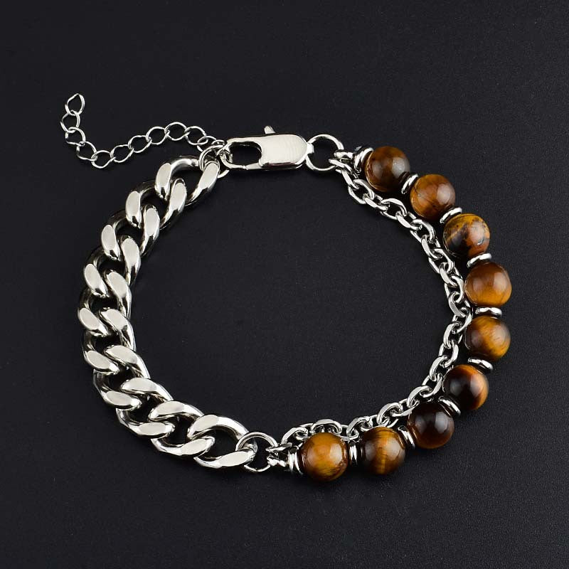 European Natural Tiger Eye Bracelet