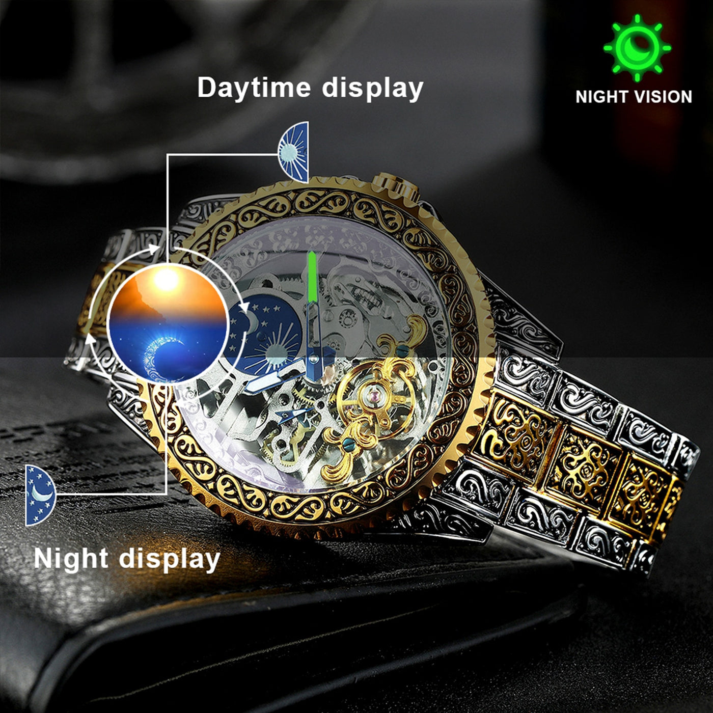 Luxury Moon Phase Mechanical Watches