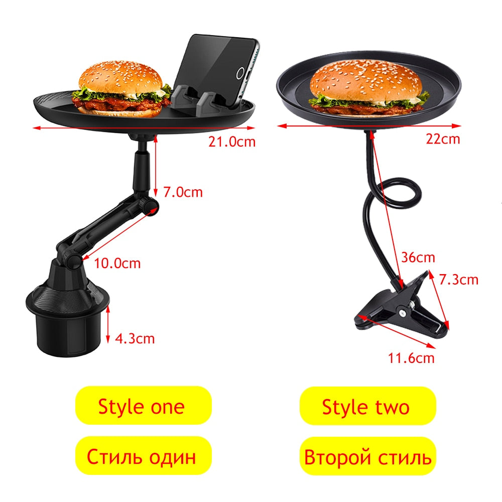 Adjustable Car Folding Tray Holder