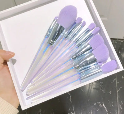 Purple Makeup Brush Set