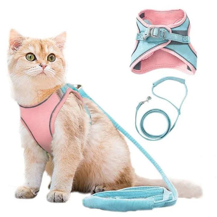 Cat Vest Harness Leash Set