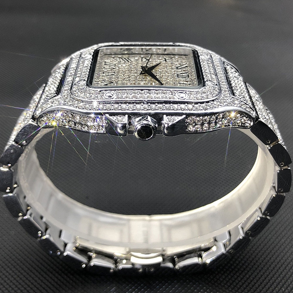 Waterproof Full Diamond Men's Watches