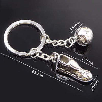 1pc Metal Soccer Shoes Keychain