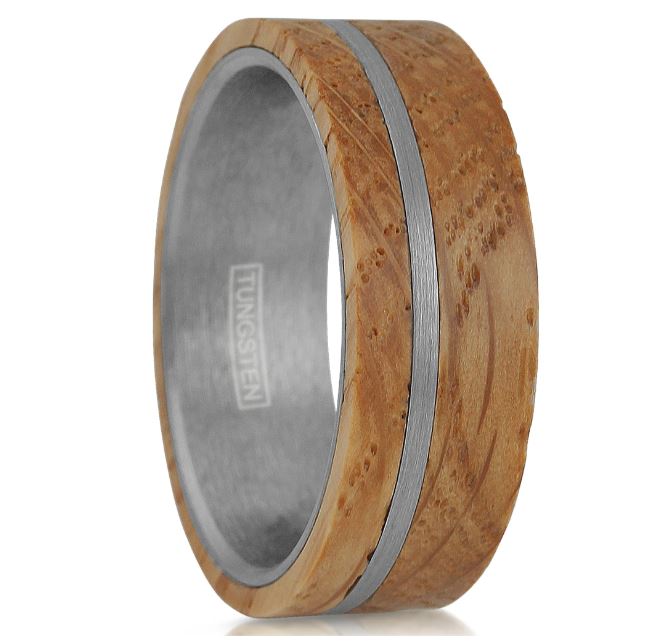 Tungsten and Whiskey Barrel Ring